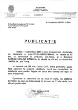 Declaratie de casatorie Vitai Andrei Mihai-Szekely Balint Daniela