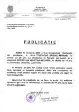Declaratie de casatorie Costache Sandel Marian-Merschan Martina Melinda