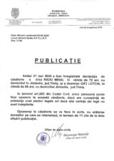 Declaratie de casatorie Radu Mihai-Gat Letitia