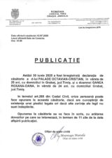 Declaratie de casatorie Palade Octavian Cristian-Ganea Roxana Oana