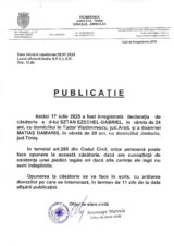 Declaratie de casatorie Sztan Ezechel Gabriel-Matias Damaris